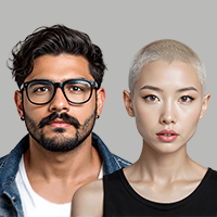 AI character portrait