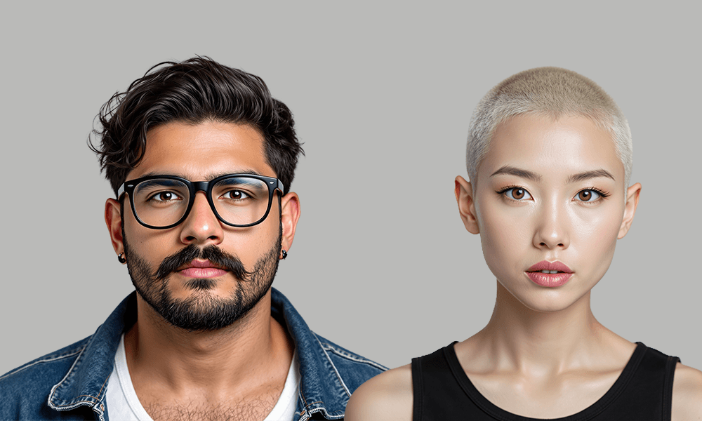 AI character portrait